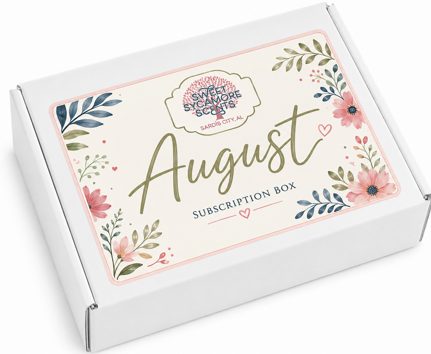 August subscription box (Scent: Grand Sycamore)